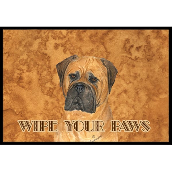 Carolines Treasures 24 x 36 In. Bullmastiff Wipe Your Paws Indoor Or Outdoor Mat SS4883JMAT - main